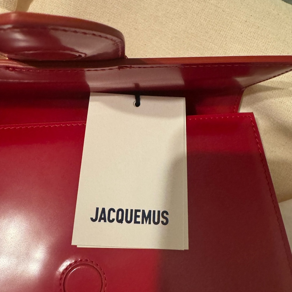 Jacquemus the large bambino red bag - Picture 8 of 10